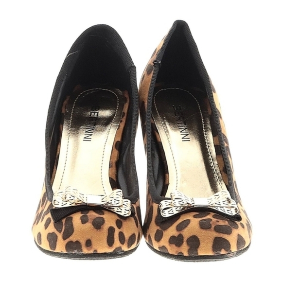 Bertinni Leopard Print Wedges – Size 7 – Excellent Preloved Condition - Picture 3 of 4